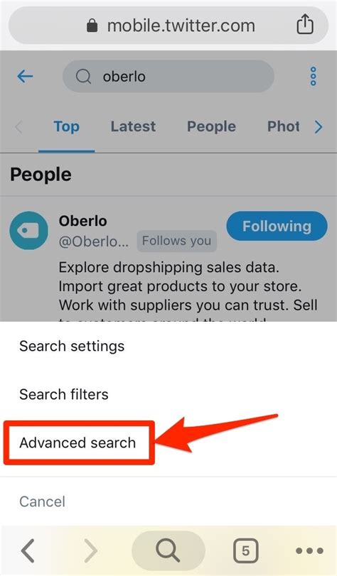twitter advabced search